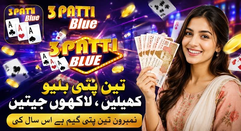 3Patti Blue game table on an Android phone